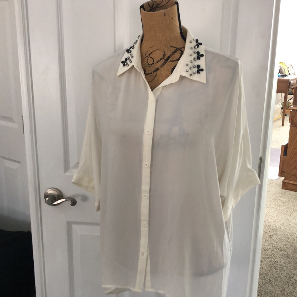 Beautiful rhinestone blouse